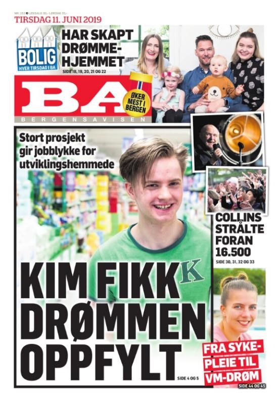 Faksimile Bergensavisen 11.6.2019